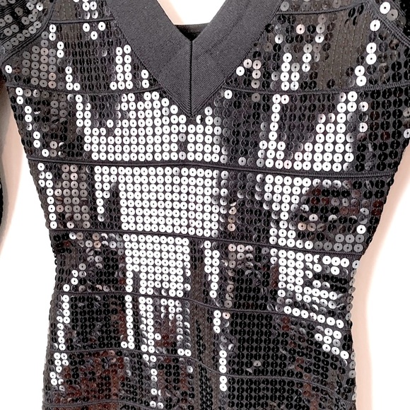 Guess by Marciano size S black sequin dress - Picture 6 of 13